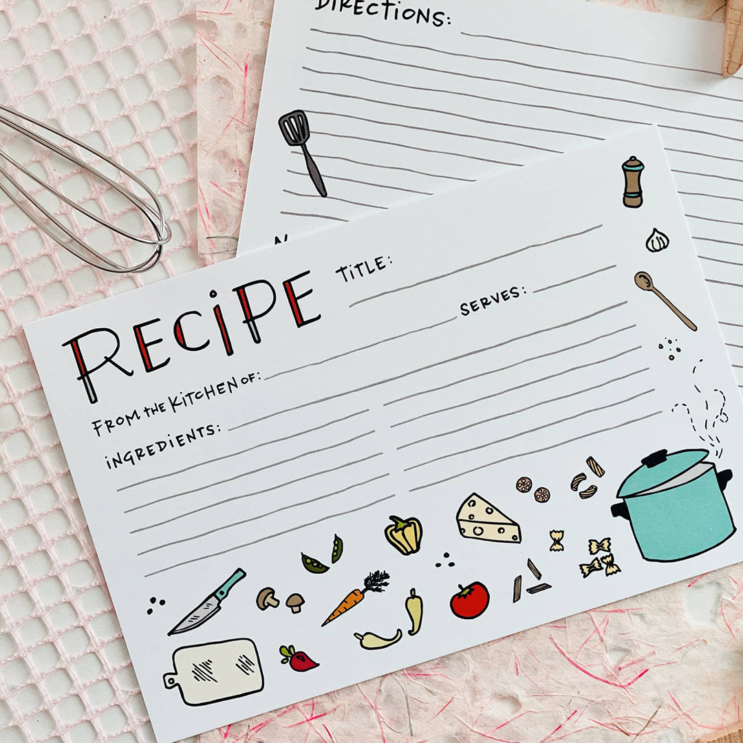 Childrens Recipe Cards - Three Yellow Starfish