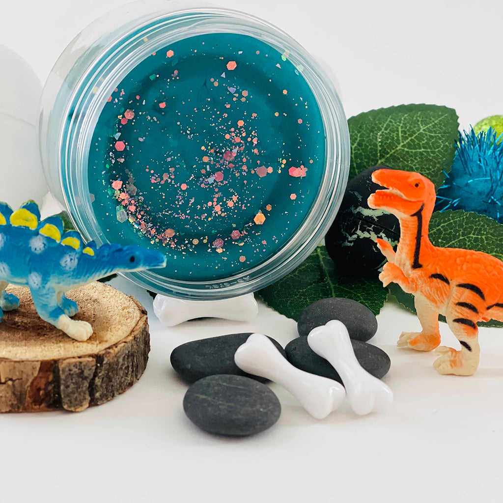 dinosaur playdough sensory kit for kids