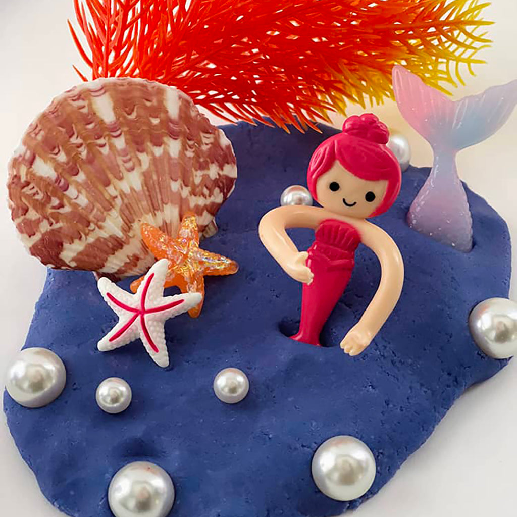 scented mermaid playdough kit