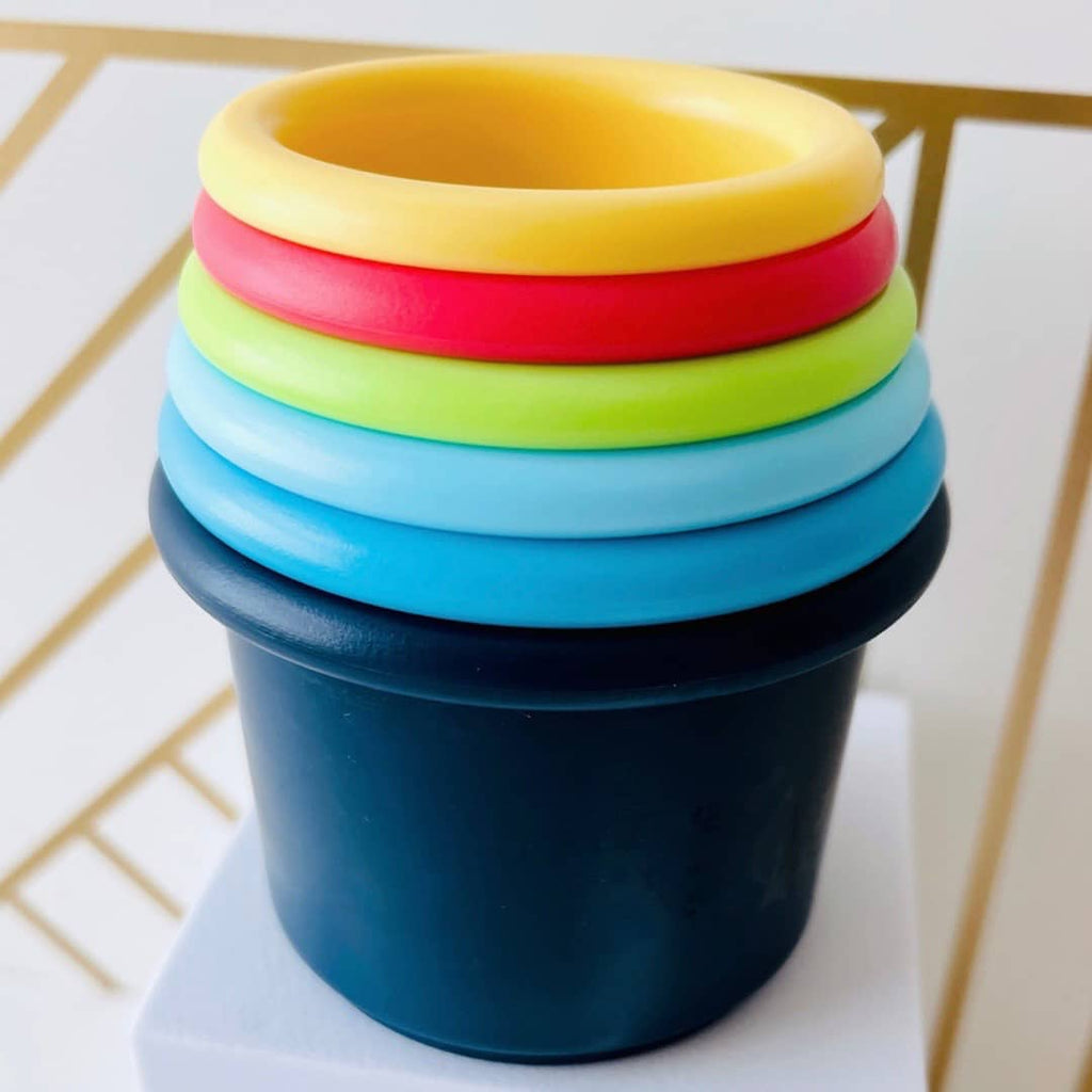 eco friendly stacking cups for infants babies toddlers and kids