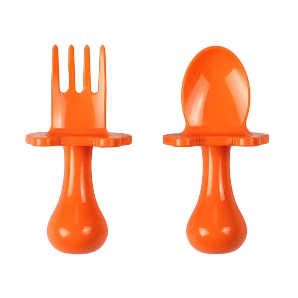 baby spoon and fork self feed set