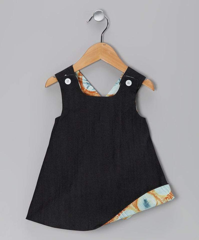 denim dress for baby and toddler girls