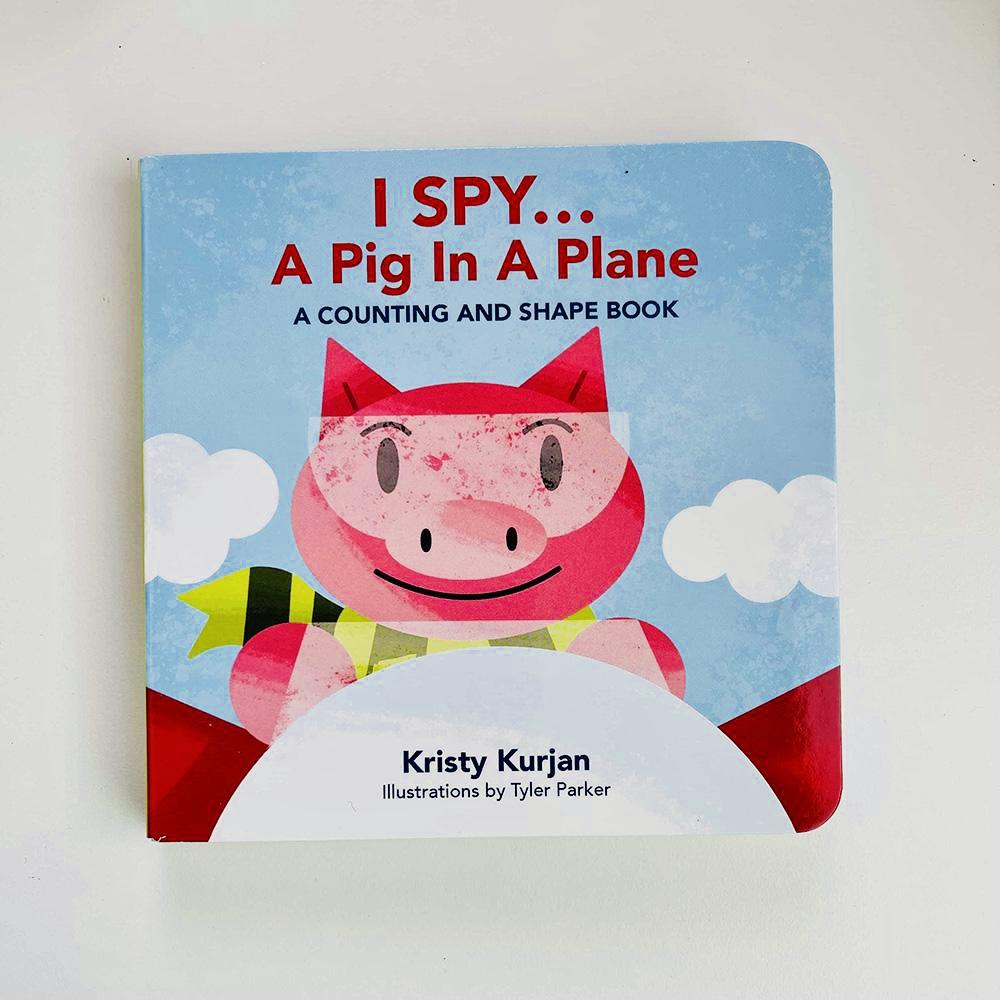 I Spy A Pig In A Plane board book for toddlers