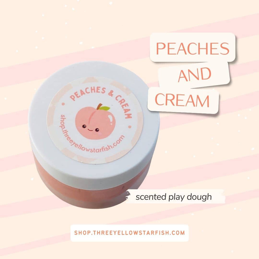 peach play doh for kids