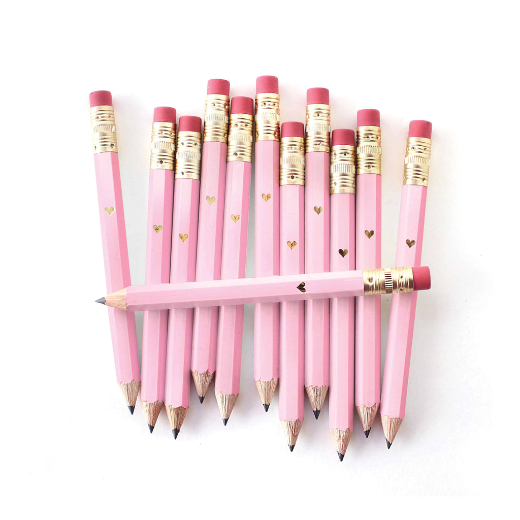 pink pencils for baby shower