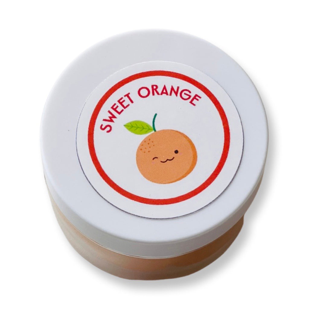 orange scented pretend play sensory dough
