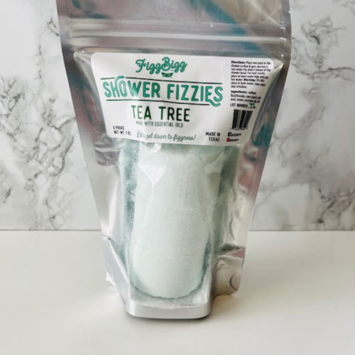 shower fizzies in tea tree