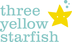 Three Yellow Starfish - Austin Baby Boutique Logo