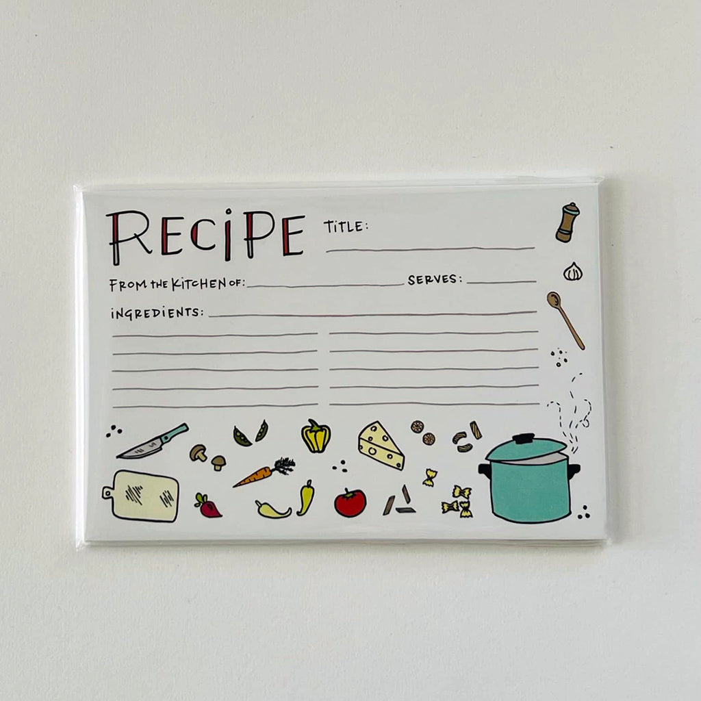 hand made children's recipe cards