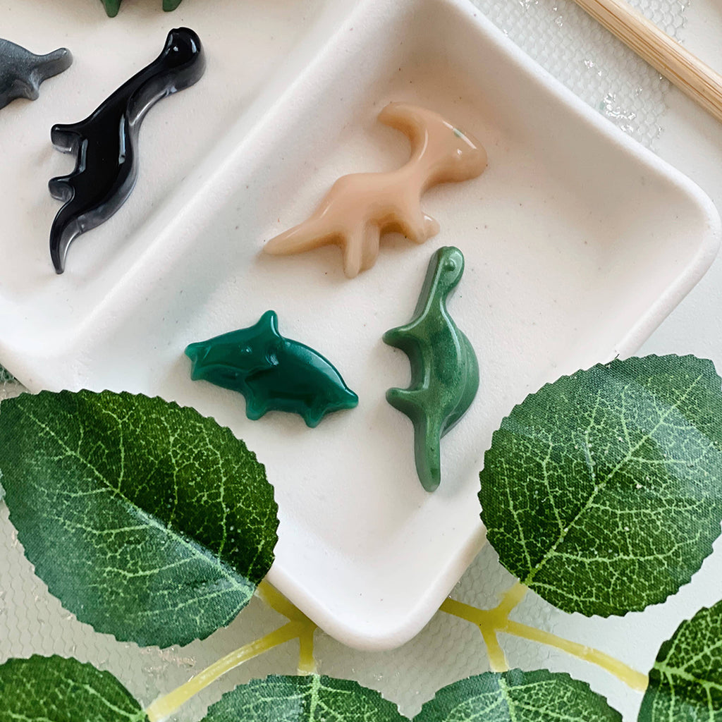 dinosaur resin educational sensory bin counting play set for kids