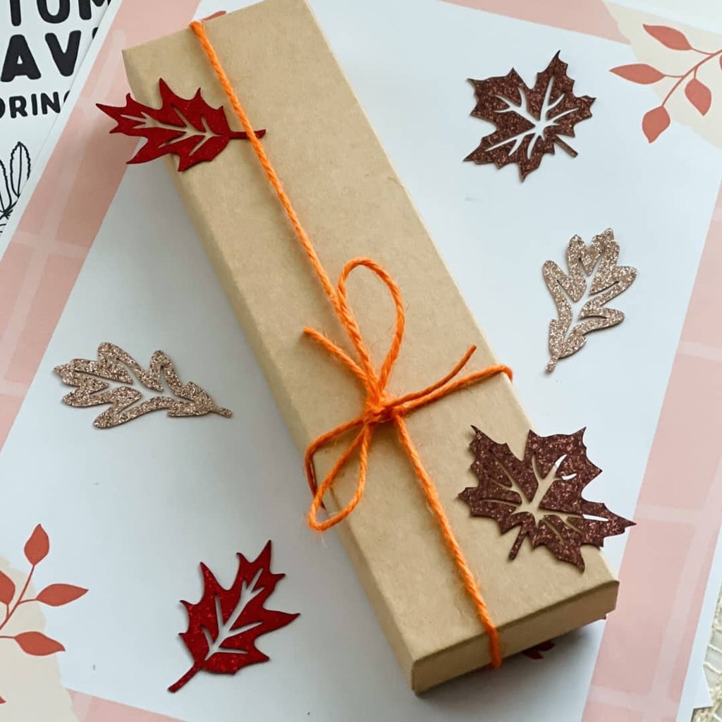 leaf crayon eco friendly gift box