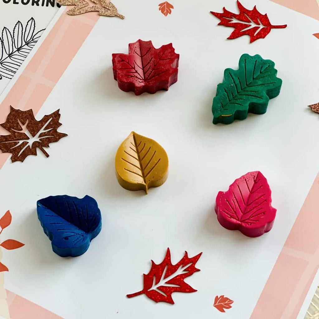 leaf coloring set for kids