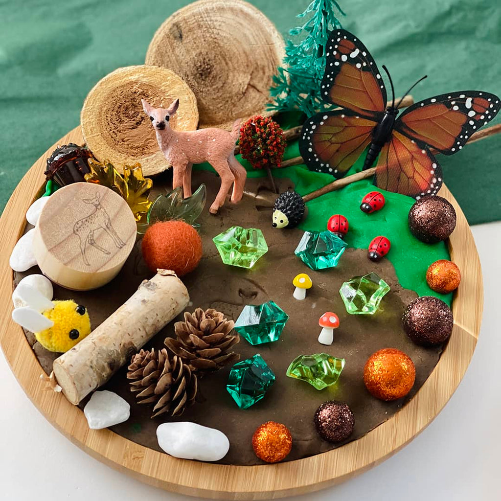 forest friends sensory playdough kit for kids