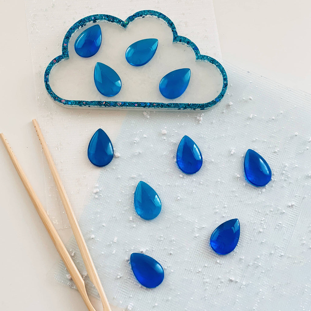 educational weather themed activity table resin set