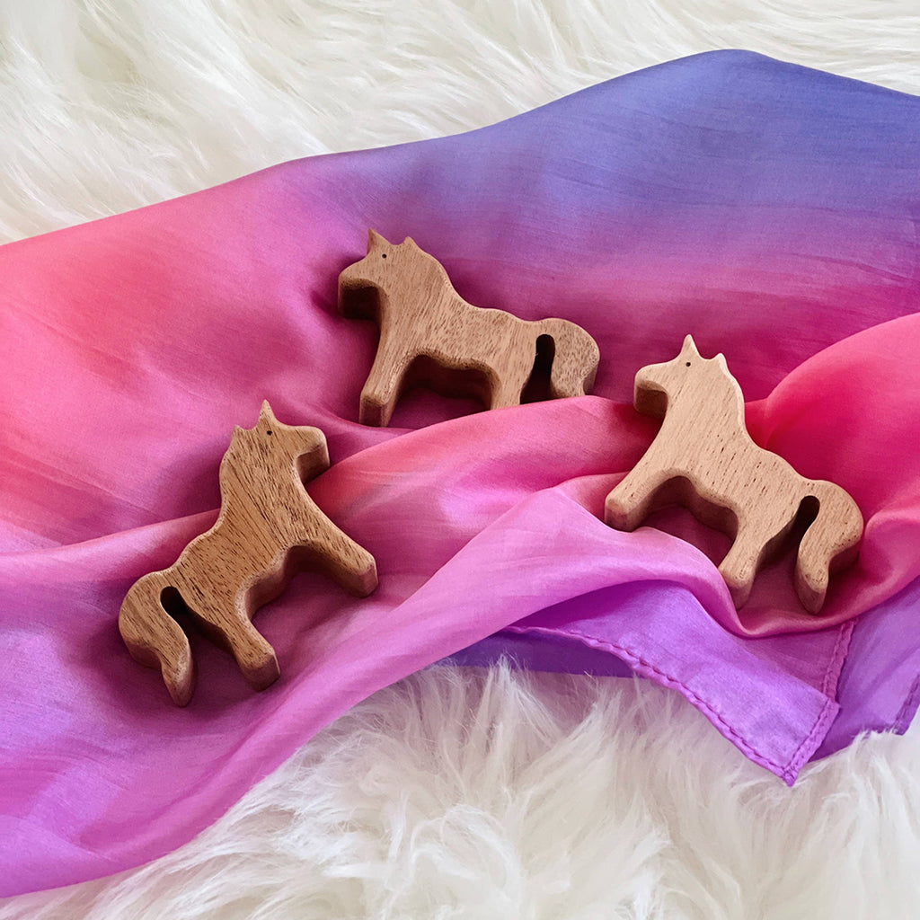 open ended wooden unicorn toys