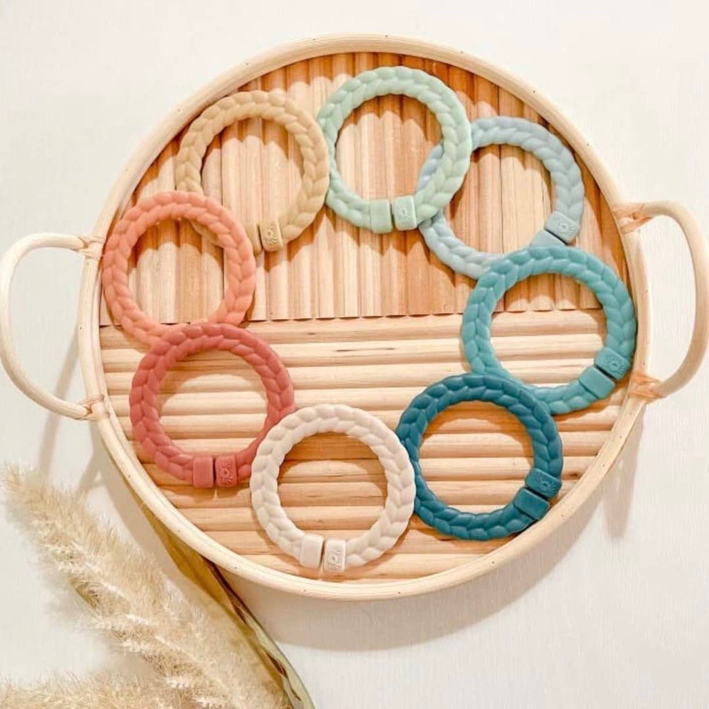colorful linking activity rings for infants and toddlers