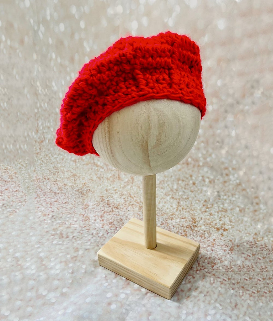 red beret hat for babies and toddlers