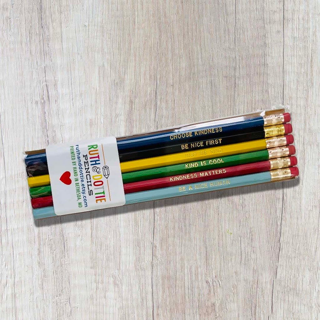 kindness themed drawing pencils for kids