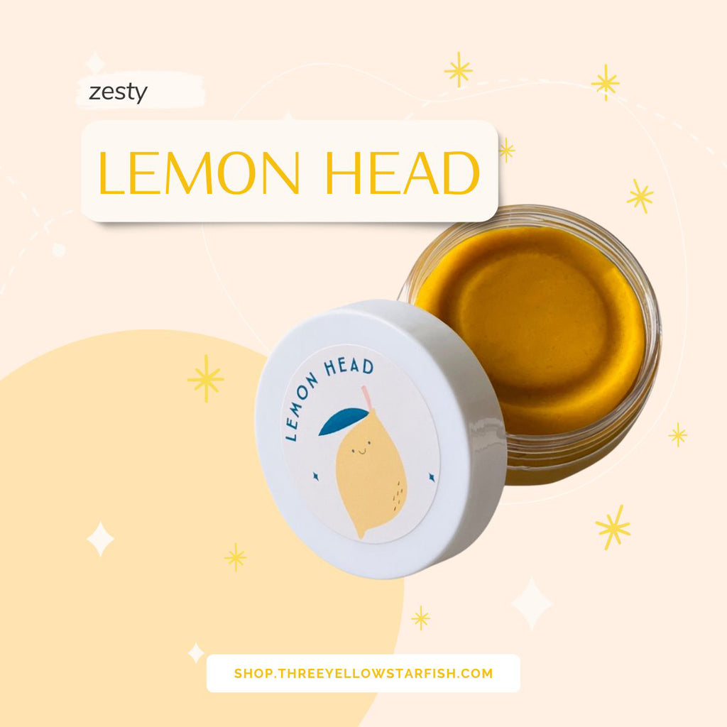 lemon head scented playdough for kids