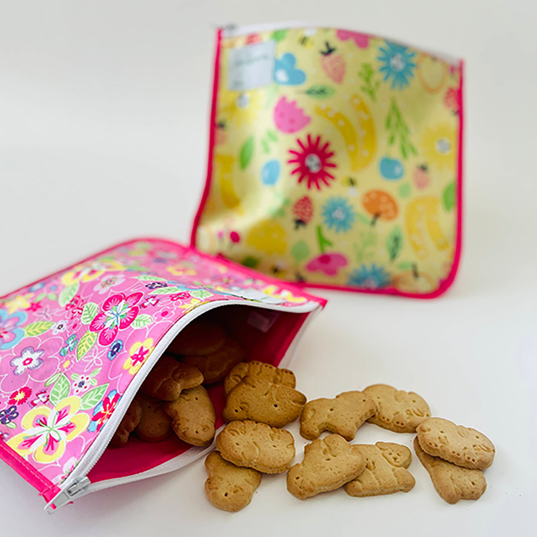 Reusable Snack Bag, Sandwich Bag, Zipper Bag Waterproof Food Safe