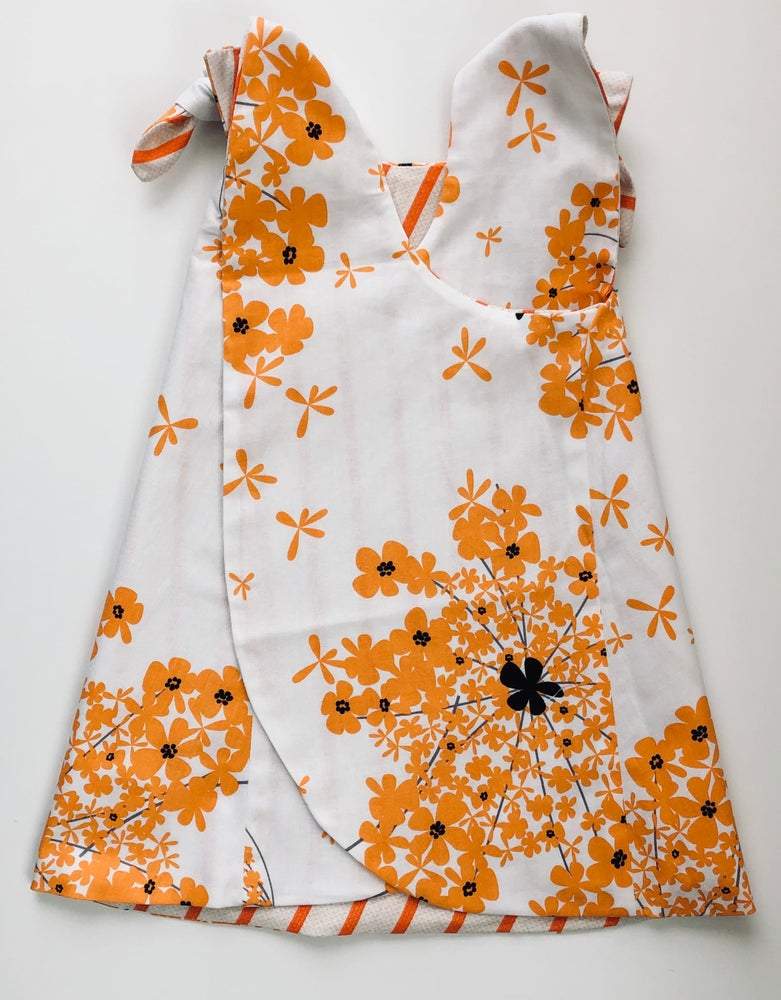 orange floral dress for girls