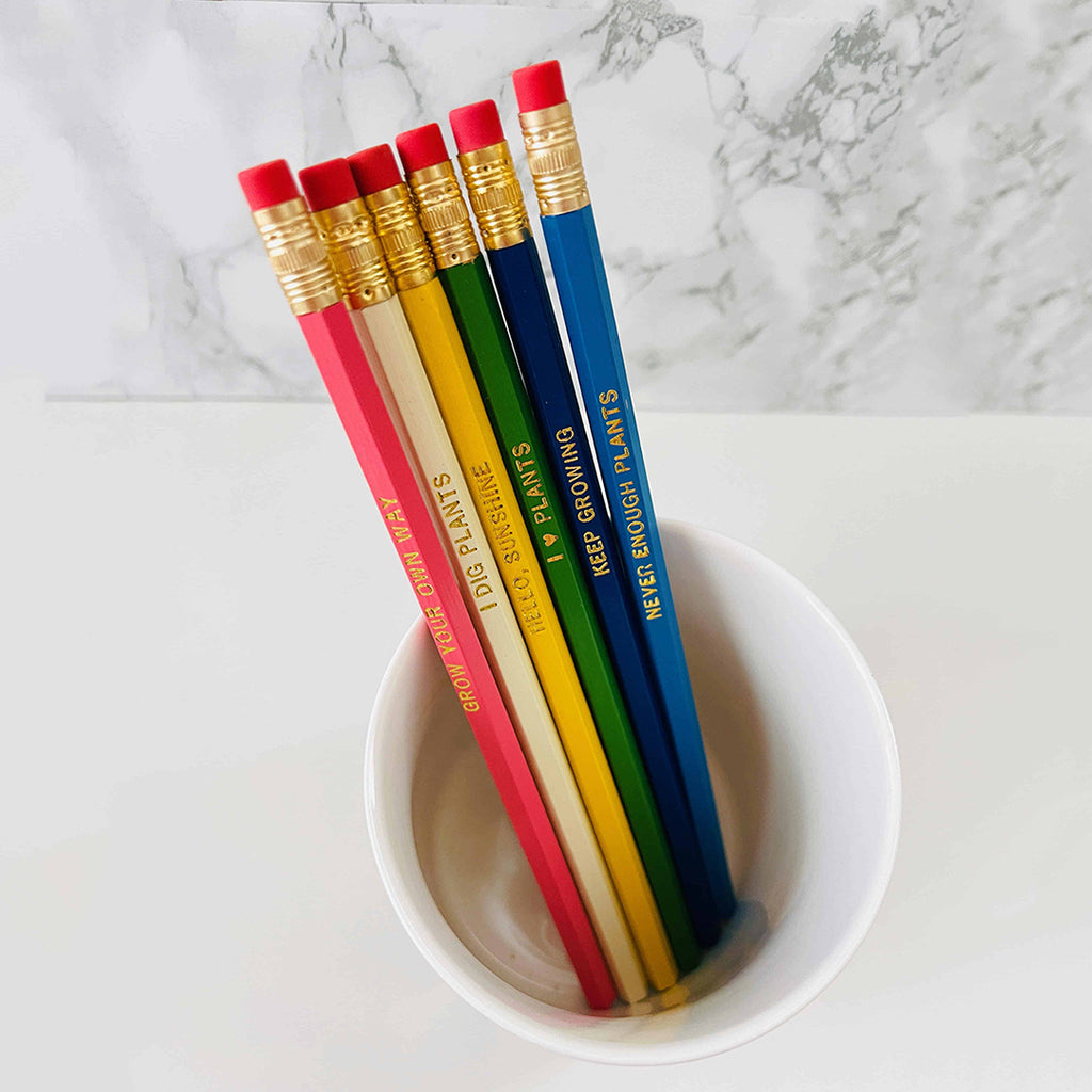 fun plant themed pencil set for kids