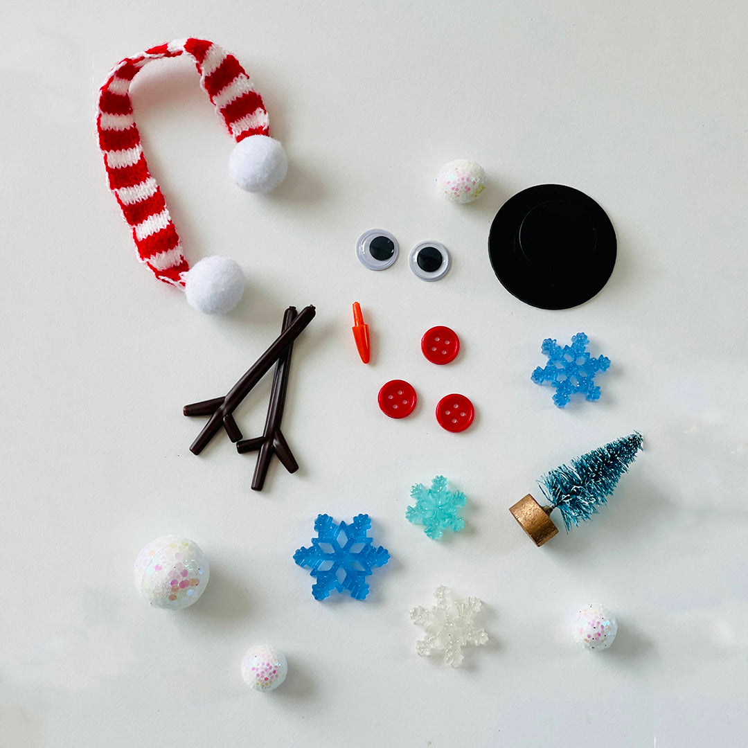 DIY Build a Play Dough Snowman Kit