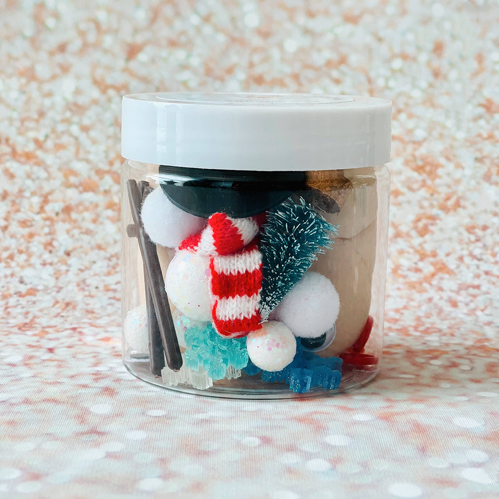 kids sensory play doh snowman kit mini dough to go jar