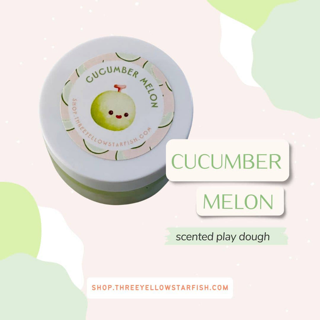 cucumber melon scented play dough