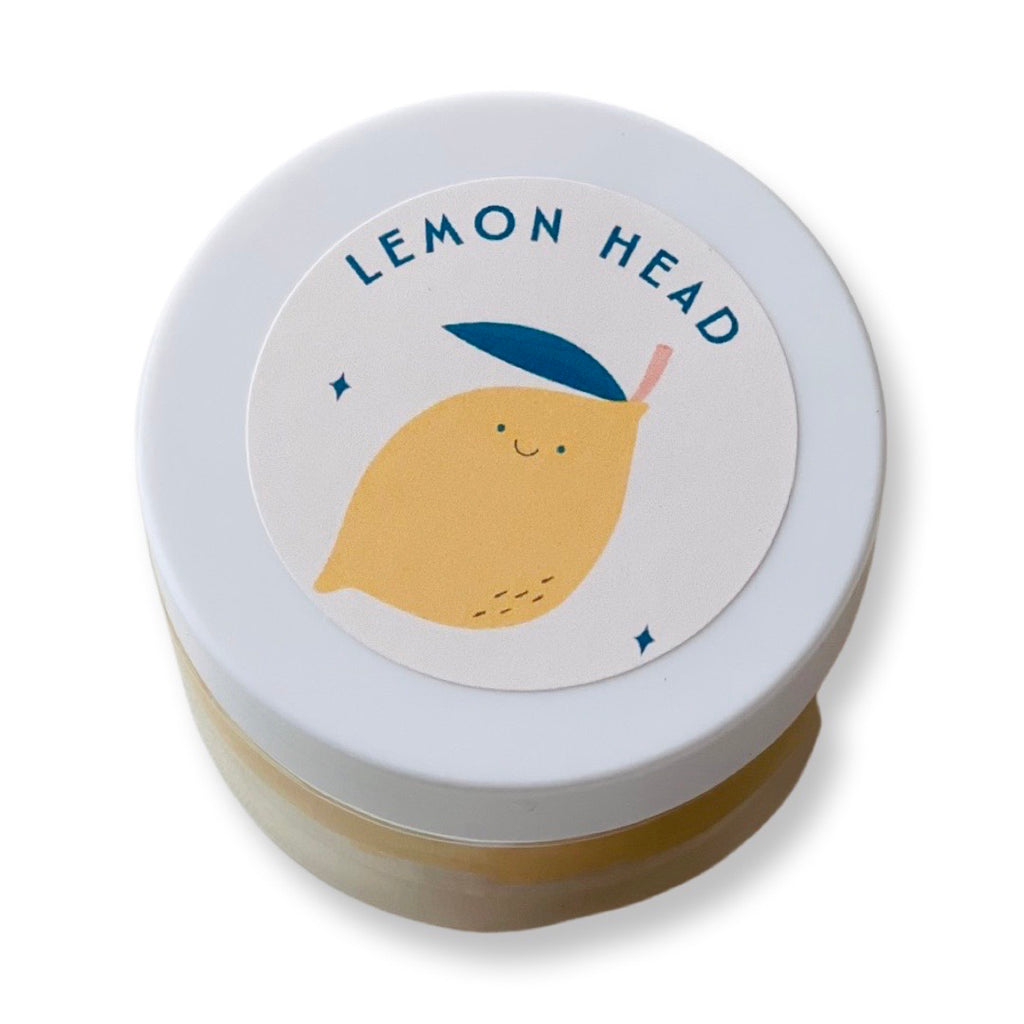 lemon head scented sensory playdough for kids