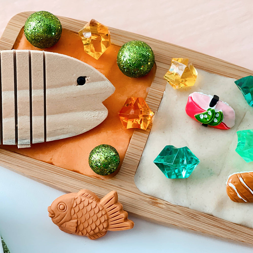 sushi playdough kit with scented sensory playdough