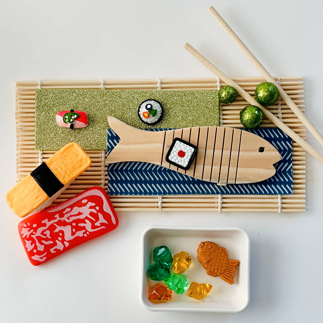 Sushi Playdough Set - Sensory Playdough Kits - Three Yellow Starfish