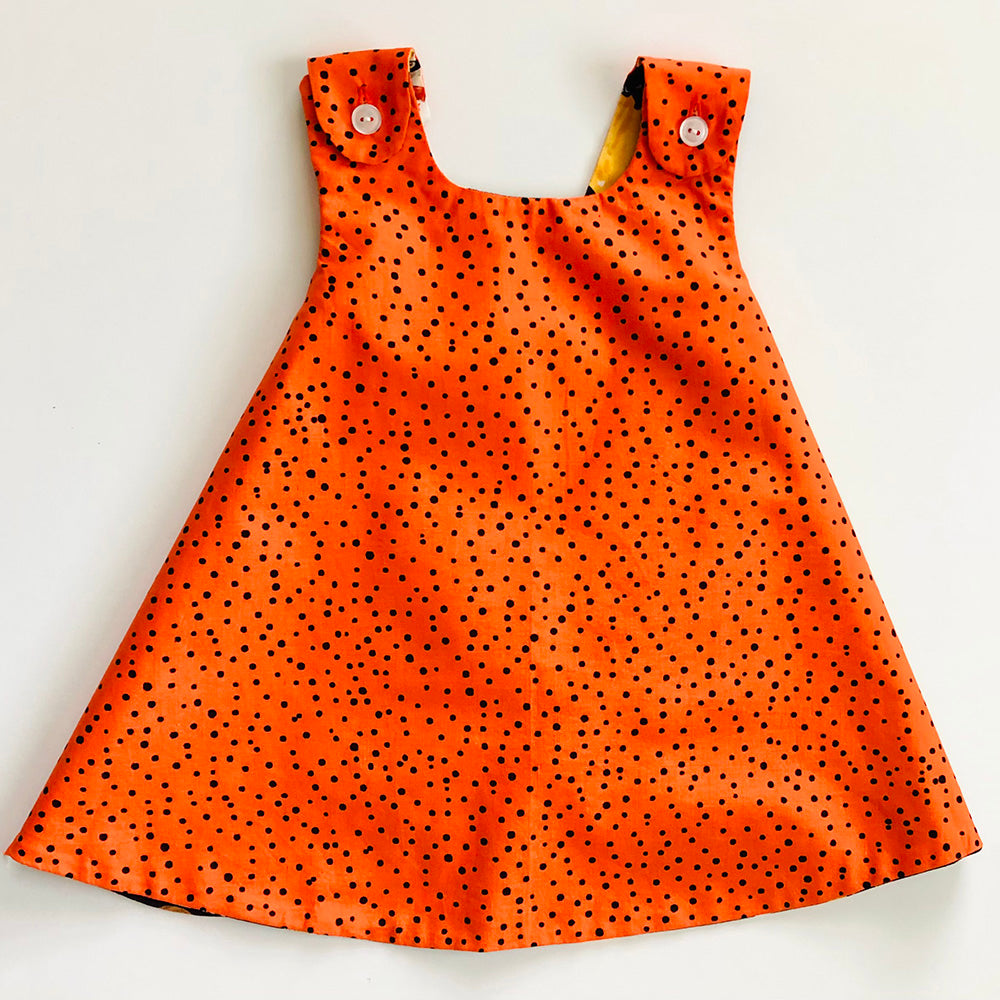 reversible toddler Halloween dress