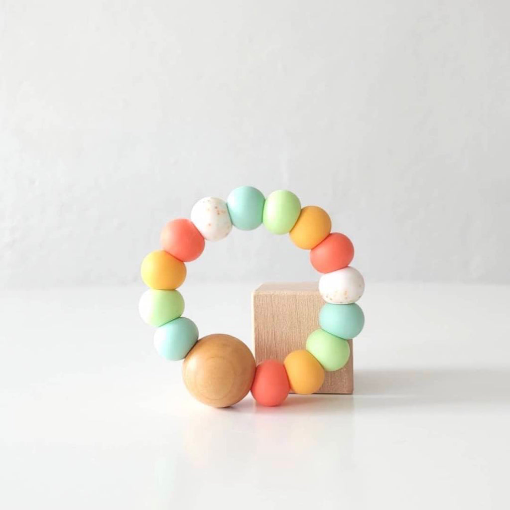 colorful teether toy for babies and toddlers