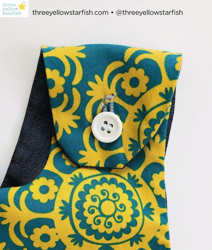 mustard and turquoise dress for girls strap detail