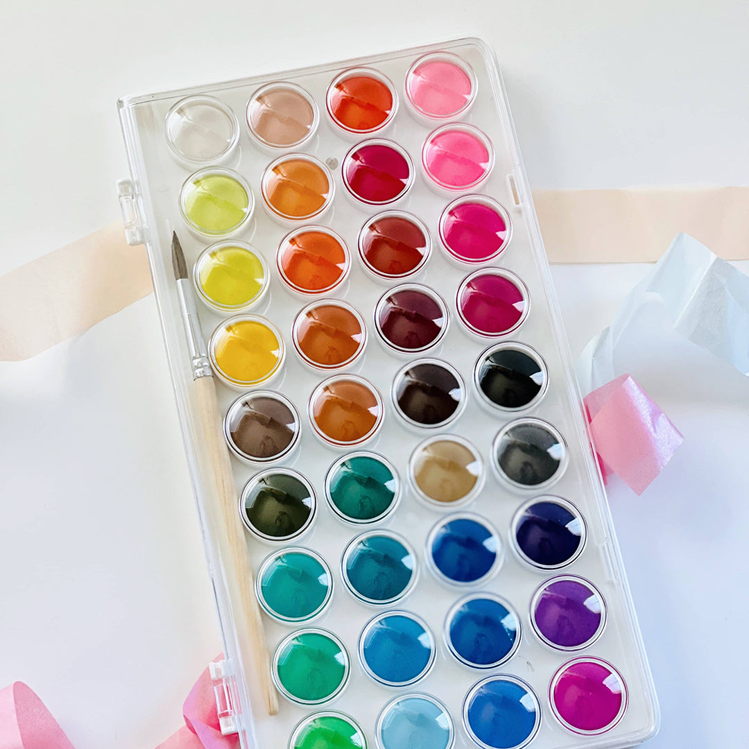 Water Color Paint Set - Three Yellow Starfish